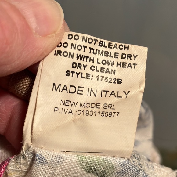 Bellambra 100% Linen Flax  Floral Top - Picture 4 of 7